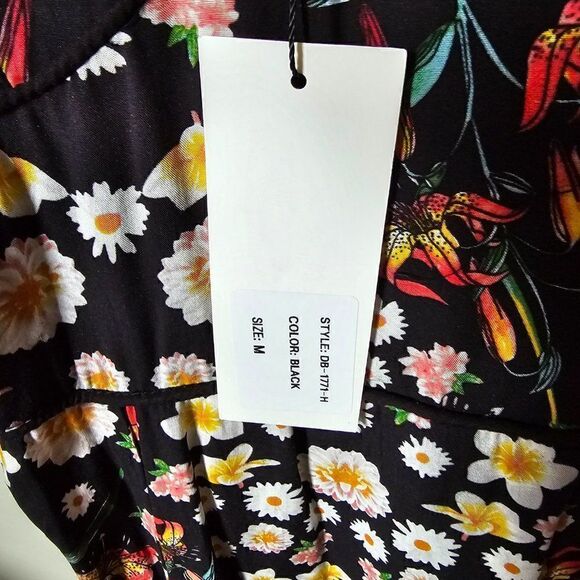 NWT STRUT & BOLT FLORAL BUSTIER STYLE TIERED MAXI DRESS SIZE M - Picture 14 of 16